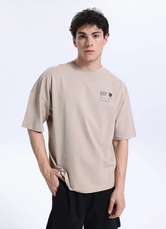 EA7 Bisiklet Yaka Taş Erkek T-Shirt MOUNTAIN URBAN ESCAPE