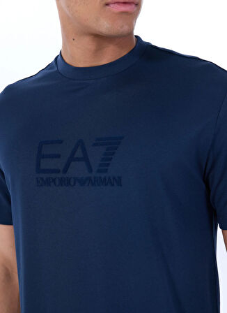 EA7 Bisiklet Yaka Lacivert Erkek T-Shirt TRAIN LUX TEE