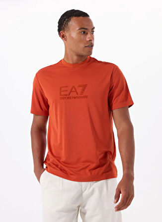 EA7 Bisiklet Yaka Turuncu Erkek T-Shirt TRAIN LUX TEE