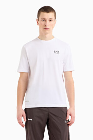 Erkek Ea7 Bisiklet Yaka T-Shirt - Beyaz | L