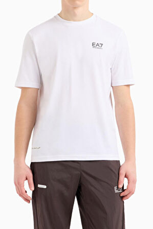 Erkek Ea7 Bisiklet Yaka T-Shirt - Beyaz | L