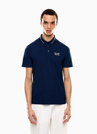 Koyu Mavi Erkek Polo Yaka Slim Fit Polo T-Shirt TENNIS CLUB POLO