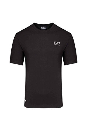 Erkek Ea7 Bisiklet Yaka T-Shirt - Siyah | M
