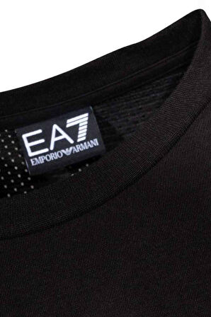 Erkek Ea7 Bisiklet Yaka T-Shirt - Siyah | M