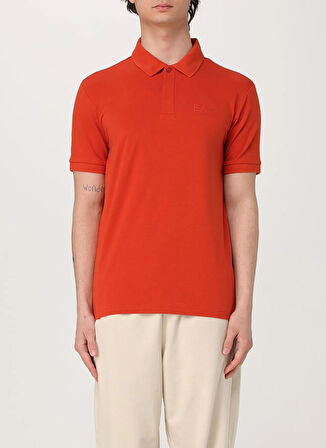 Turuncu Erkek Polo Yaka Slim Fit Polo T-Shirt TRAIN VISIBILITY POLO