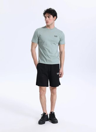 EA7 Bisiklet Yaka Gri Erkek T-Shirt TRAIN CORE ID TEE