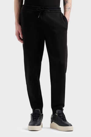 Armani Exchange Streç Pamuklu Regular Fit Normal Bel Ribanalı Paça Jogger Pantolon Erkek PANTOLON XM000373 AF10818 UC001 SİYAH