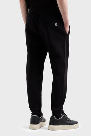 Armani Exchange Streç Pamuklu Regular Fit Normal Bel Ribanalı Paça Jogger Pantolon Erkek PANTOLON XM000373 AF10818 UC001 SİYAH