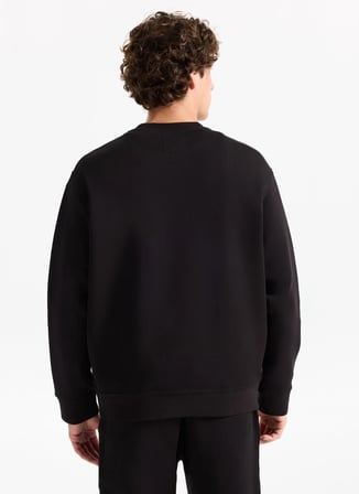 Armani Exchange Bisiklet Yaka Siyah Erkek Sweatshırt XM000368AF10818UC001 Sweatshirt