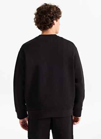 Armani Exchange Bisiklet Yaka Siyah Erkek Sweatshırt XM000368AF10818UC001 Sweatshirt