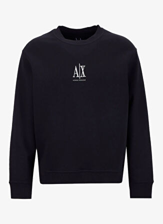 Armani Exchange Bisiklet Yaka Siyah Erkek Sweatshırt XM000368AF10818UC001 Sweatshirt