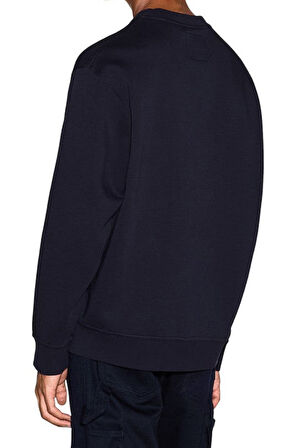 Erkek Regular Fit Nakışlı Yazı Logolu Sweatshirt - Lacivert | M