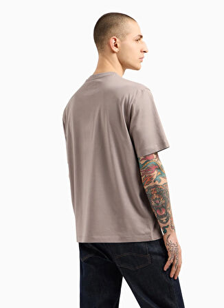 Armani Exchange Bisiklet Yaka Koyu Bej Erkek T-Shirt XM000363 AF12308 U6107 T-SHIRT