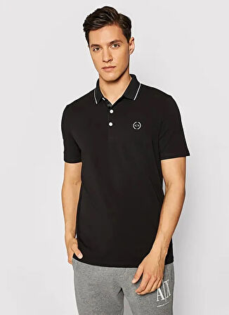 Armani Exchange Siyah Erkek Polo T-Shirt 8NZF70 Z8M9Z UB001 POLO T-SHIRT