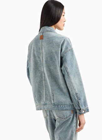 Armani Exchange Mavi Kadın Denim Ceket XW000902