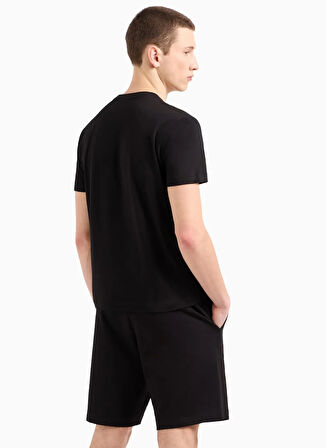 EA7 Bisiklet Yaka Siyah Erkek T-Shirt TRAIN VISIBILITY M TEE