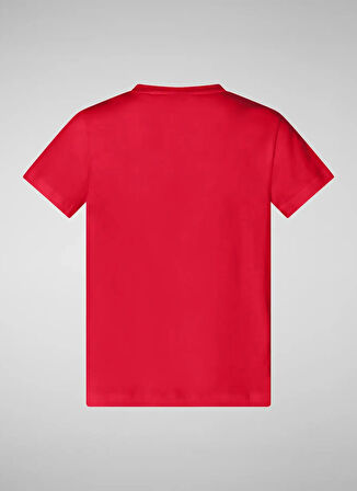 Save The Duck Baskılı Kırmızı Kız Çocuk T-Shirt ASA