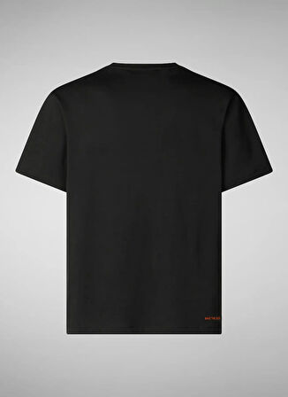 Save The Duck Bisiklet Yaka Baskılı Siyah Erkek T-Shirt DT2217MBESY2010000 ETHEN SİYAH