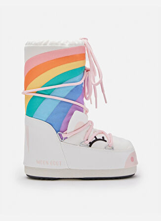 Moon Boot Beyaz - Çok Renkli Kadın Kar Botu 80D3400270-AV20 Icon Unicorn