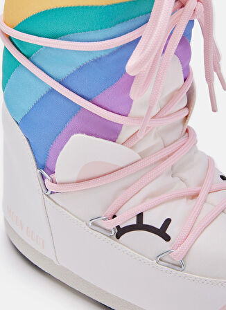 Moon Boot Beyaz - Çok Renkli Kadın Kar Botu 80D3400270-AV20 Icon Unicorn