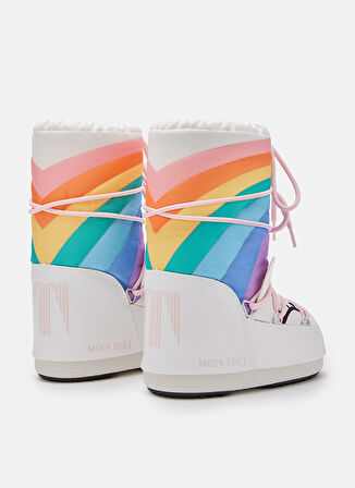 Moon Boot Beyaz - Çok Renkli Kadın Kar Botu 80D3400270-AV20 Icon Unicorn