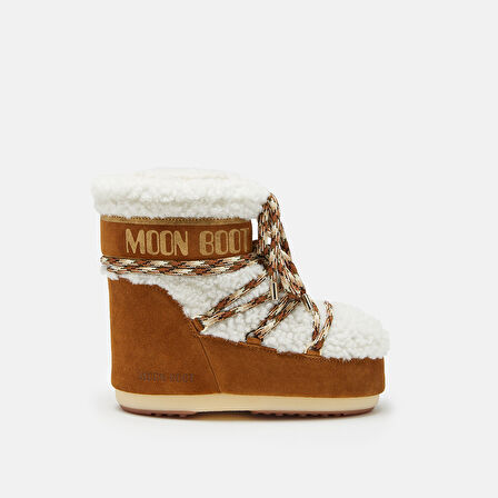 Kadın Bot (Kar) 80D1409580-MA03 Moon Boot Icon Low Shearling Whisky/Off White