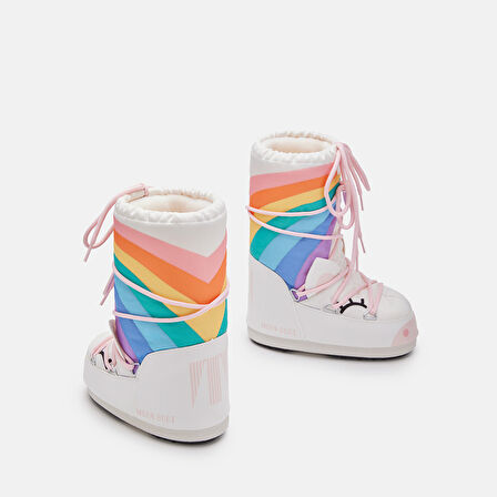 Kız Çocuk - Genç Bot (Kar) 80D3400270-AV20 Moon Boot Icon Unicorn White/Multicolor (23-26)