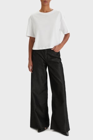 Armani Exchange Pamuklu Regular Fit Logolu Bisiklet Yaka T Shirt Kadın T SHİRT XW001836 AF10356 U0002 BEYAZ