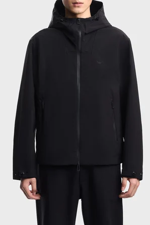 Emporio Armani Regular Fit Logolu Kapüşon Yaka Mont Erkek MONT EM004950 AF23538 UC001 SİYAH