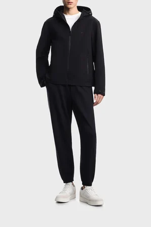 Emporio Armani Regular Fit Logolu Kapüşon Yaka Mont Erkek MONT EM004950 AF23538 UC001 SİYAH
