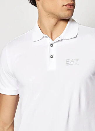EA7 Beyaz Erkek Polo T-Shirt 8NPF04PJM5Z