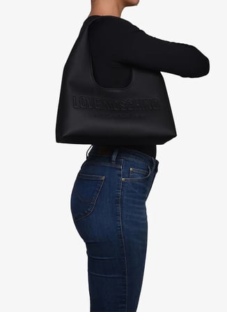 Love Moschino Siyah Kadın Omuz Çantası JC4047PP0OLE0000