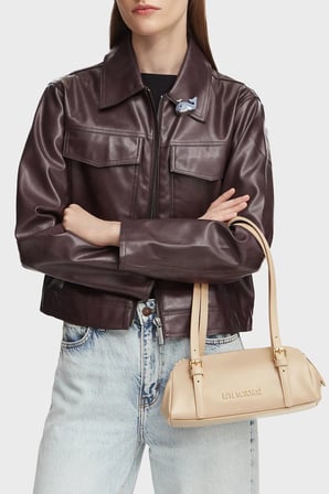 Love Moschino Logolu Ayarlanabilir Omuz Askılı Çanta Bayan ÇANTA JC4101PP1PLY0129 BEJ