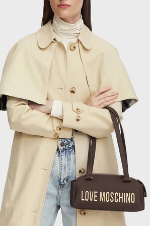 Love Moschino Logolu Omuz Askılı Çanta Bayan ÇANTA JC4184PP1PKD0300 KAHVE