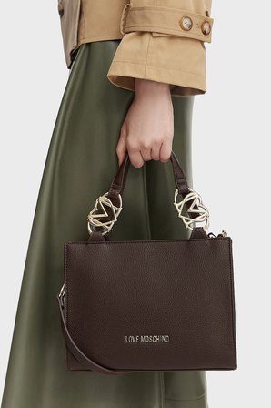 Love Moschino Logolu Çıkarılabilir Askılı Çanta Bayan ÇANTA JC4006PP1PLB0300 KAHVE