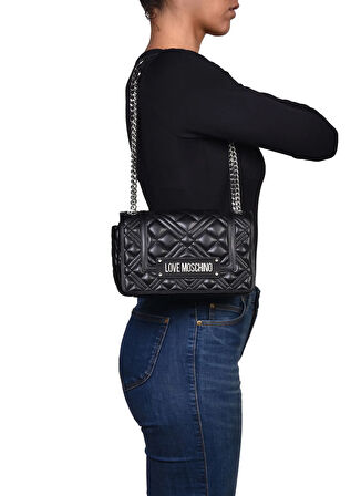 Love Moschino Siyah Kadın Omuz Çantası JC4001PP1N000
