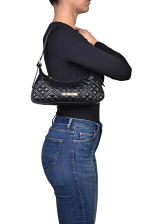 Love Moschino Siyah Kadın Omuz Çantası JC4142PP0N000