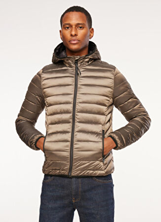 Fred Mello Bej Erkek Mont FMASPEN