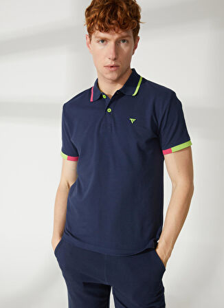 Fred Mello Mavi Erkek Polo T-Shirt FM23S22QUBLUE