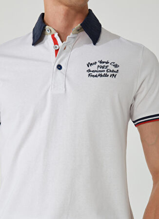 Fred Mello Beyaz Erkek Polo T-Shirt FM23S25QCWHITE