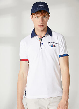 Fred Mello Beyaz Erkek Polo T-Shirt FM23S23QCWHITE