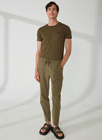 Fred Mello Normal Bel Normal Paça Slim Fit Haki Erkek Pantolon FM23S13PUARMY