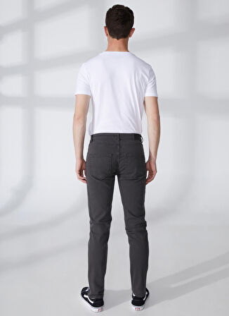 Fred Mello Normal Bel Normal Paça Slim Fit Siyah Erkek Denim Pantolon FM23S26PDCARBON