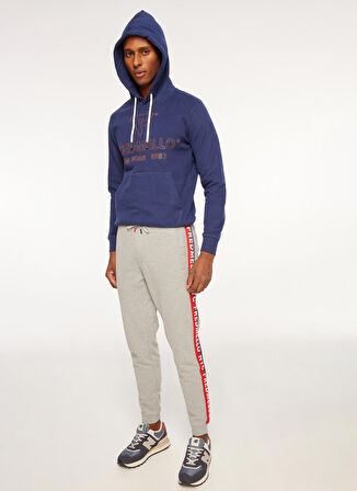 Fred Mello Kapüşon Yaka Petrol Erkek Sweatshırt FM23W02FC