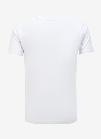 Fred Mello Bisiklet Yaka Beyaz Erkek T-Shirt FM23W02TG