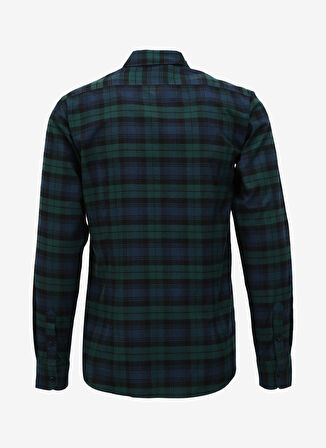 Fred Mello Slim Fit Gömlek Yaka Yeşil Erkek Gömlek FM23W01CT