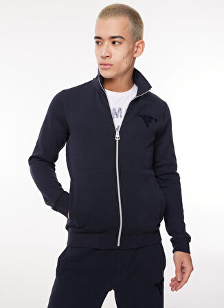 Fred Mello Dik Yaka Lacivert Erkek Sweatshırt FM23W31FZ