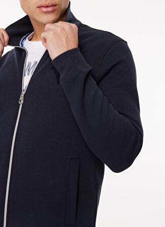 Fred Mello Dik Yaka Lacivert Erkek Sweatshırt FM23W31FZ