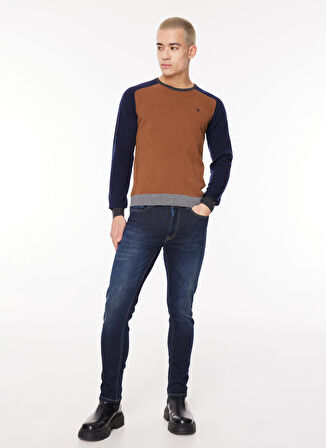 Fred Mello Bisiklet Yaka Slim Fit Deve Tüyü Erkek Kazak FM23W31MG