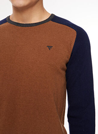 Fred Mello Bisiklet Yaka Slim Fit Deve Tüyü Erkek Kazak FM23W31MG